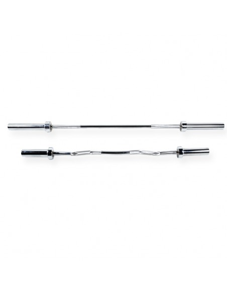 Barra Olimpica Cromada Home - 1,20 Mts Curl Z