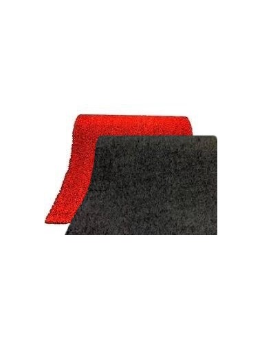 Cesped Artificial Rojo/Negro Marcado 10mx2mx1,3cm