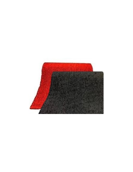 Cesped Artificial Rojo/Negro Marcado 10mx2mx1,3cm