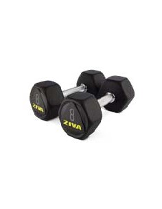 SL Premium Hexagon Virgin Rubber Dumbbell (Mancuernas...