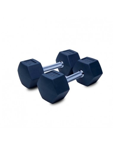 ZIVA Performance Mancuernas Hexagonales (Negro) 2,5 kg (Par)