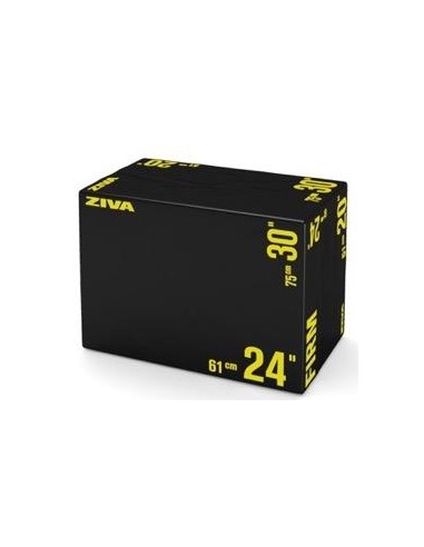 Cajon Pliometrico Foam 50x60x75 cms (negro/amarillo)