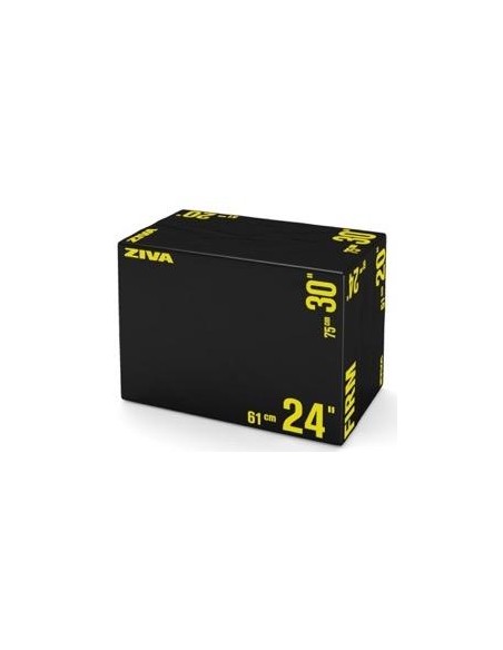 Cajon Pliometrico Foam 50x60x75 cms (negro/amarillo)