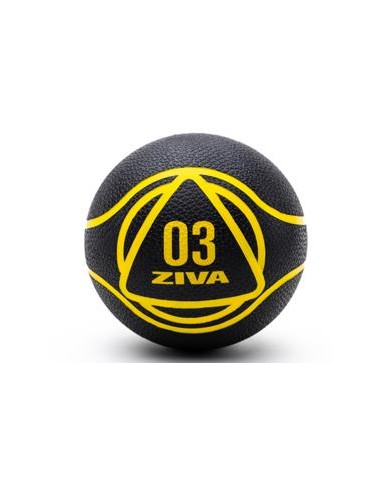 ZIVA Essentials Balón Medicinal (Negro/Amarillo) 10 kg