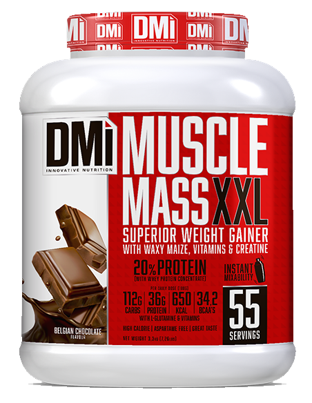 MUSCLE MASS XXL 3.3 KG.CHOCOLATE BELGA