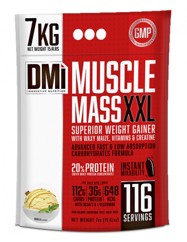 MUSCLE MASS XXL 7 KG.VAINILLA