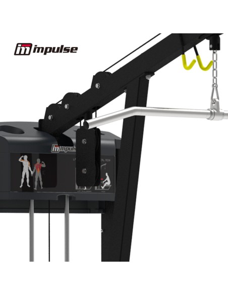 Impulse - Remo bajo/Polea alta (Lat pulldown/Vertical row) - Gama IF93 Selectorizada