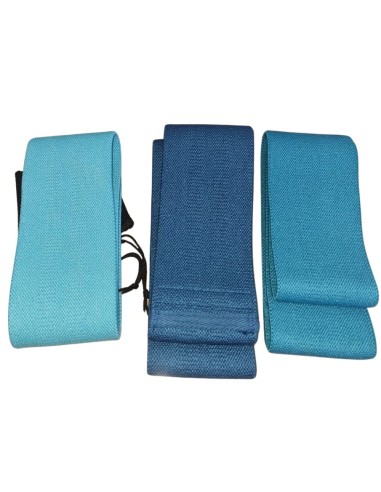Juego bandas de Tela(66x8cms - 76x8cms - 86x8cms) Azul