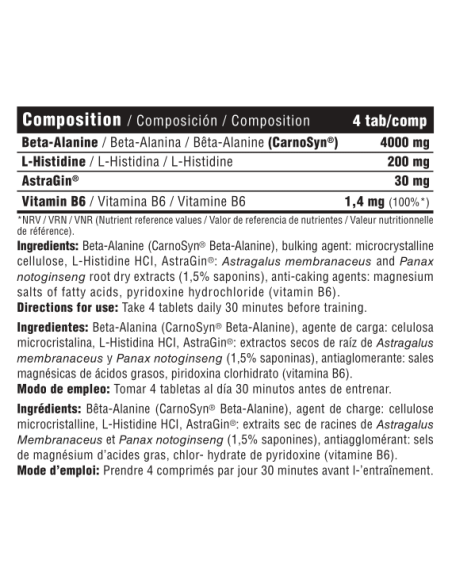 BETA 4000+ (CarnoSyn® + AstraGin®) - 100 tab
