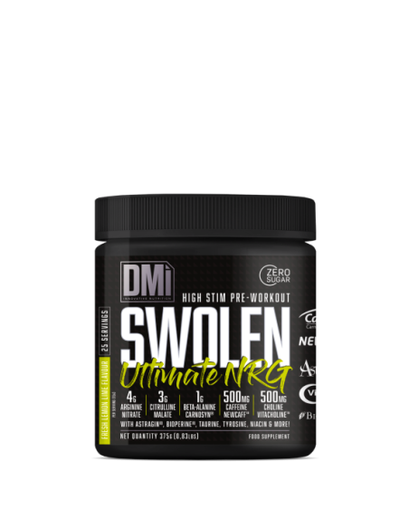SWOLEN ULTIMATE NRG (High stim pre-workout) Lima Limón - 375 g