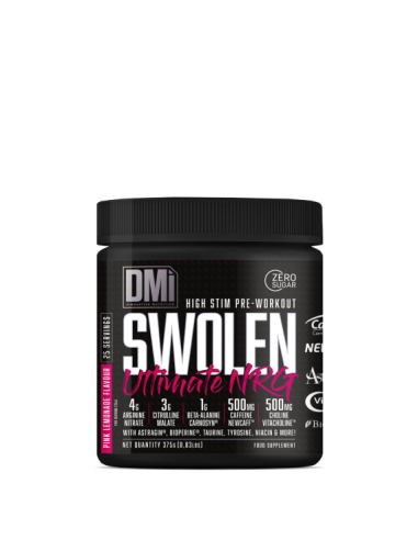 SWOLEN ULTIMATE NRG (High stim pre-workout) Limonada rosa - 375 g