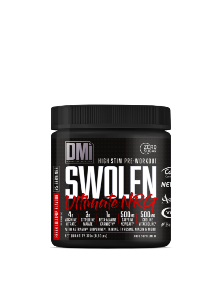 SWOLEN ULTIMATE NRG (High stim pre-workout) Piruleta - 375 g