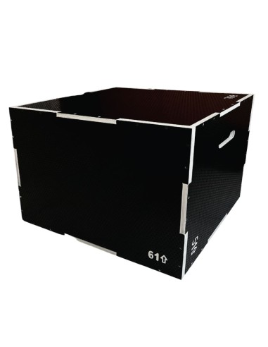 Power Box - Cajon Pliometrico madera 50x60x75 cms (Negro)