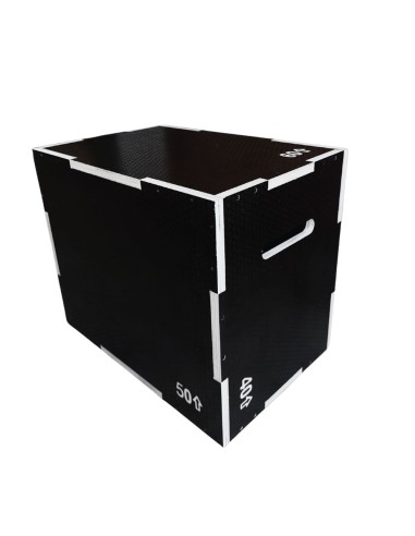 Power Box - Cajon Pliometrico madera 40x50x60 cms (Negro)