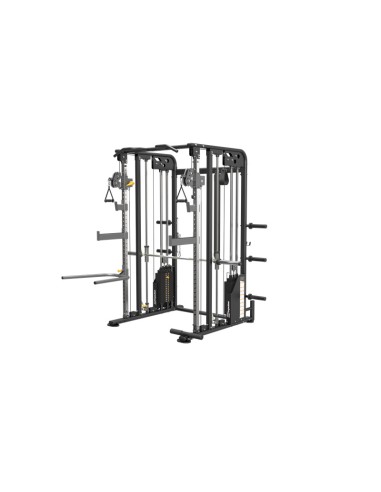 Impulse - Multifuncion con Multipower - Multi Fuctional trainer with smith (Placas)COLOR NEGRO